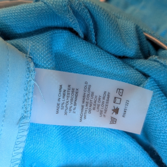 Court & Rowe Clean Finish Stretch Seersucker Trousers Stone Blue at Nordstrom - Picture 8 of 8